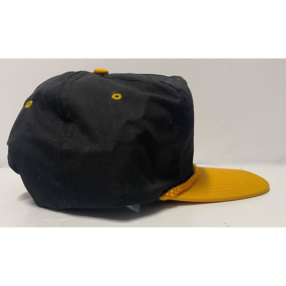 CABO SAN LUCAS BSC MEXICO FISHING CAP BLACK YELLOW SNAP BACK - Picture 5 of 9